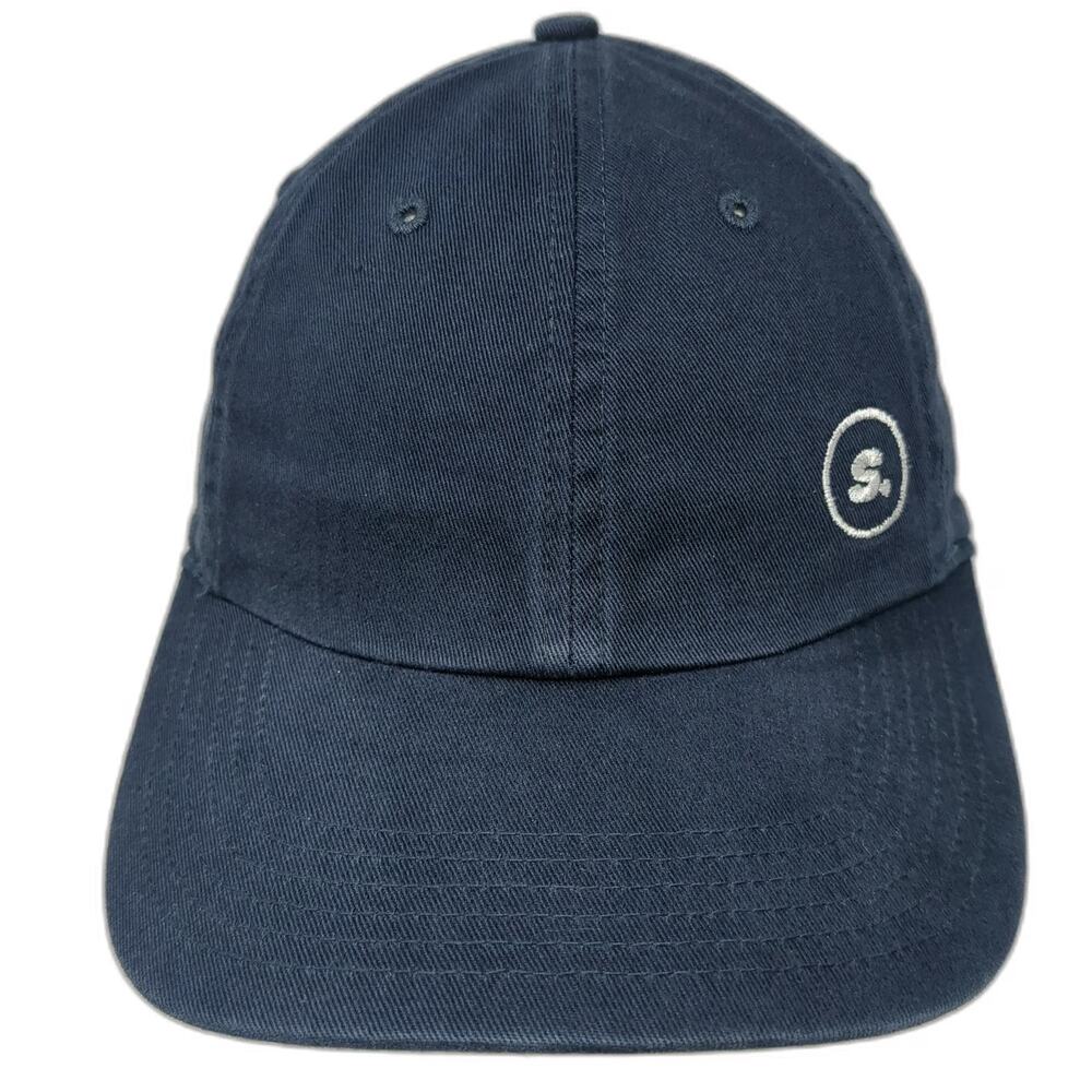 Richardson Baseball Cap Blue L Slideback Cotton SUDS Logo Embroidered Strap Hat